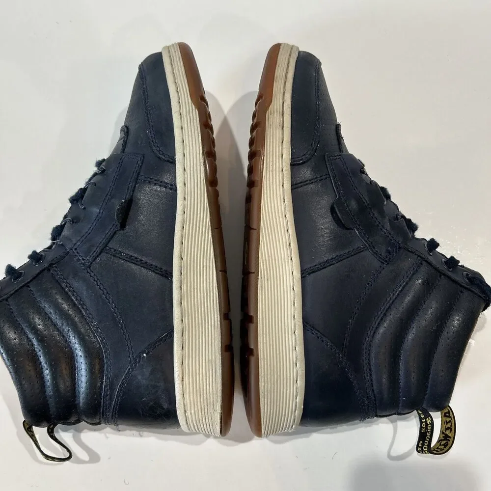 Dr. Martens Air Wair Men 8 Derry Blue High Top Sneakers Skate Shoe Comfort Sole